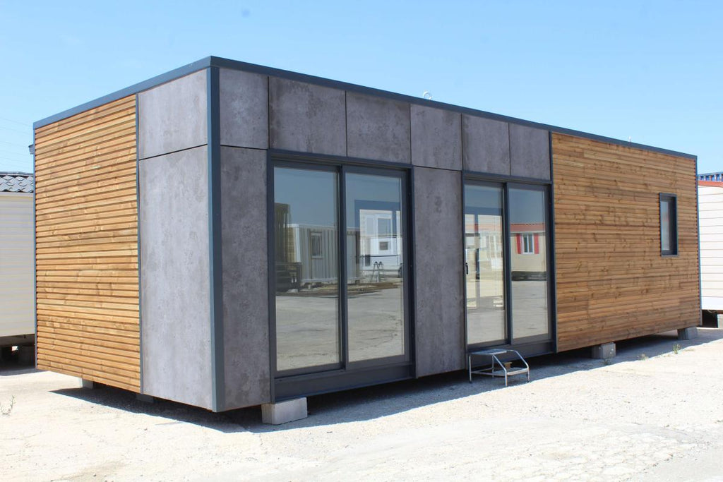 Módulo KVIP diáfano forrado madera y viroc ( Ref: 26011 )